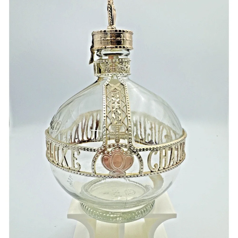 Vintage Empty Royale‎ Deluxe Chambord Liqueur Decanter Bottle Crown